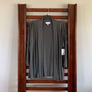 Nine West Cardigan - Charcoal Gray - XXL